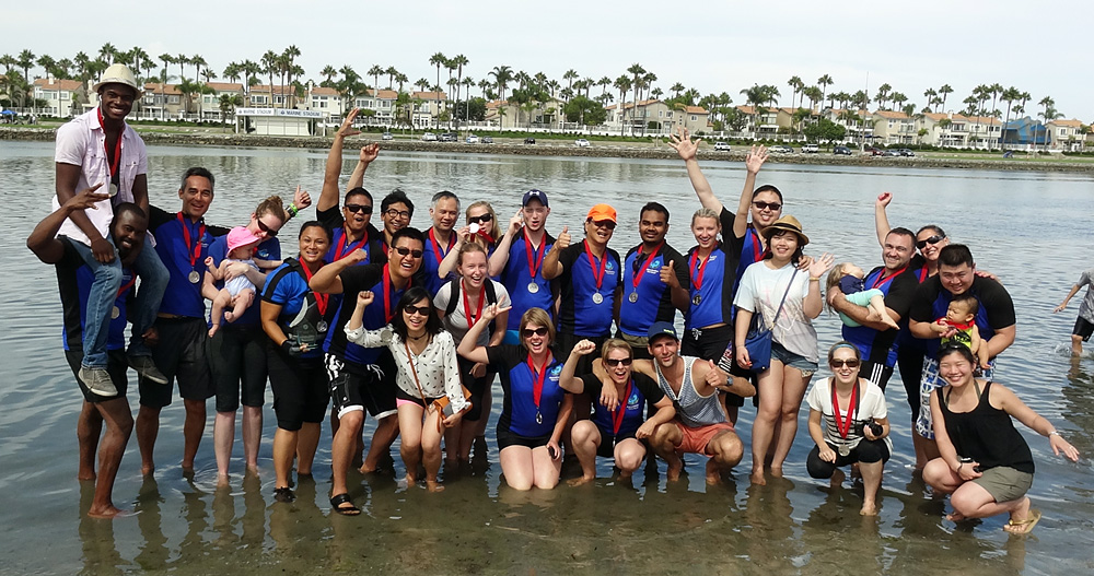 Aquaholics Toronto competing in Long Beach California